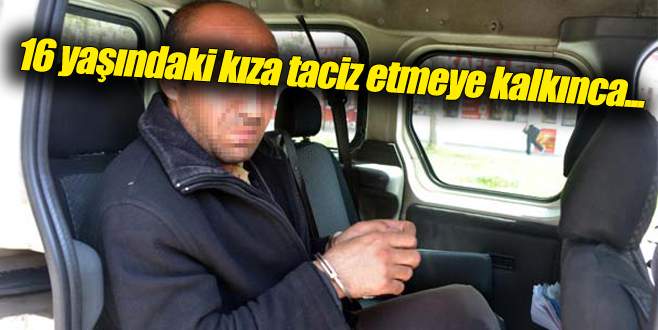 Tacizci, vatandaştan kaçıp polise sığındı!