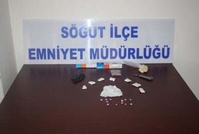 Bilecik’in Söğüt ilçesinde, polis ekipleri tarafından şüpheli hareketleri sebebe ile