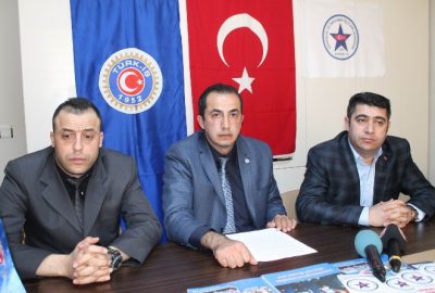 Güvenlik-İş Kayseri Şube Başkanı Atilla Doğuş, düzenlediği basın toplantısında, "Sendika