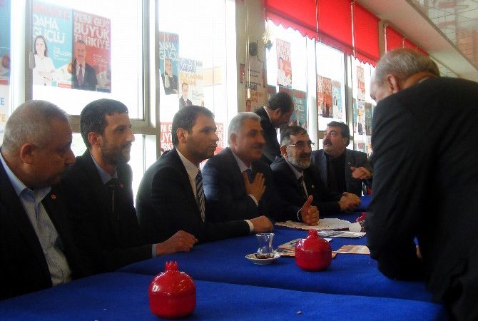 Milli ittifak ile Saadet Partisi’nde birleşen SP ve BBP heyeti