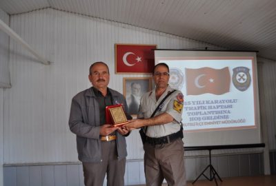 Korkuteli’nde “Yılın Sürücüsü”ne Plaket