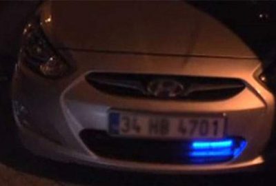 Çakar kullanan iki kişi gözaltına alındı