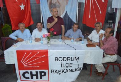 CHP Bodrum Konacık Mahallesinde Konuştu