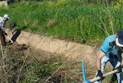 Sulama kanalları temizleniyor