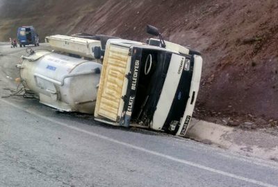 Pöske Dağında Trafik Kazası: 1 Yaralı