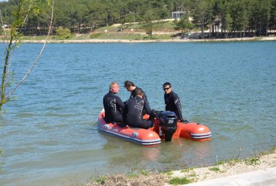 Su Üstü Kurtarma Ekibinin Tatbikatı Nefes Kesti