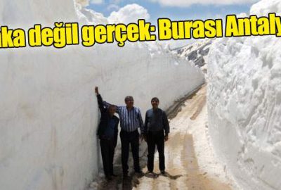 Mayıs ayında kar kalınlığı 5 metre