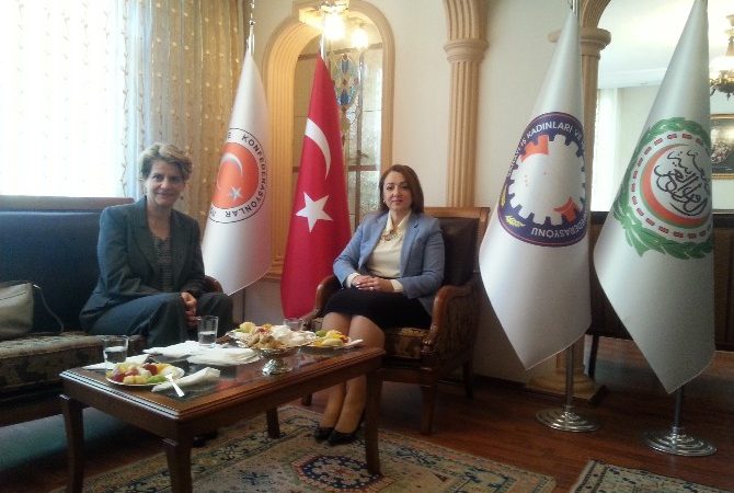 Türkiye İş Dünyasının Başkanı Nezaket Emine Atasoy İsrail Ankara Büyükelçisi Amira Oron’u Kabul Etti Türkiye Sanayici İş Kadınları ve İş Adamları Konfederasyonu Genel Başkanı