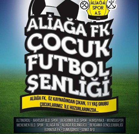 İzmir’in Aliağa ilçesinde yapılacak olan Çocuk Futbol Şenliği için hazırlıklar