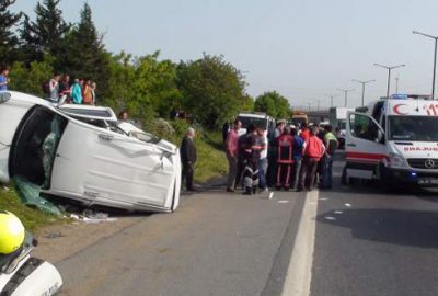 Trafiği felç eden kaza!