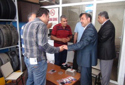 Arif Yıldız, Eski Sanayi Sitesi Esnafını Ziyaret Etti