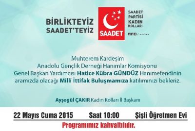 Saadet Partisi’nden ‘Milli İttifak’ Buluşması