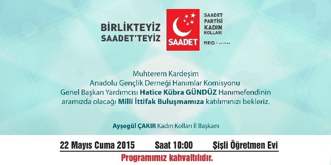 Saadet Partisi’nden ‘Milli İttifak’ Buluşması