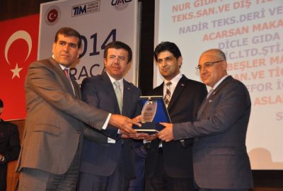 Acarsan’a İhracat Şampiyonluk Ödülü Ekonomi Bakanı Zeybekçi’den