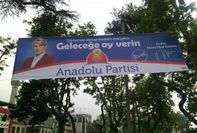 Anadolu Partisi’nden Seçim Afişi Tepkisi