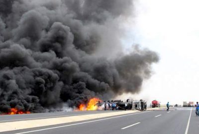 Bir anda cehenneme döndü