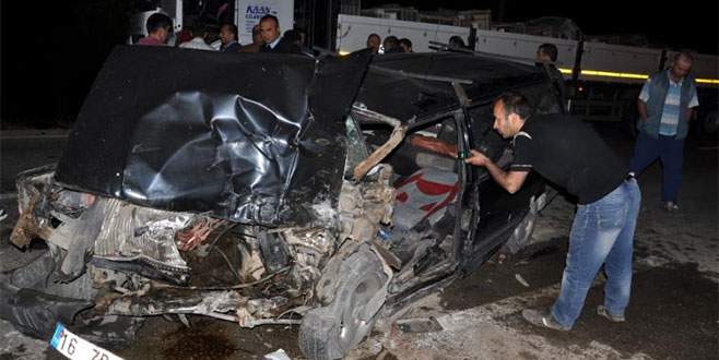 Bursa’da trafik kazası: 1 ölü, 3 yaralı