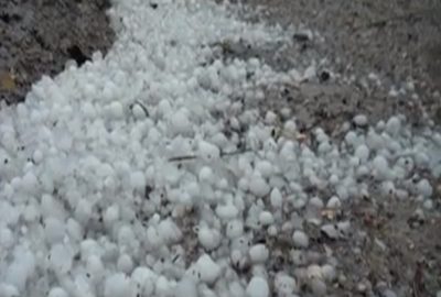 Haymana’da 20 Dakikalık Dolu Çiftçiyi Üzdü