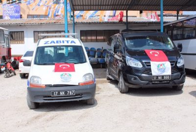 Belediyeye Hibe Edilen Araçlar Hizmete Girdi