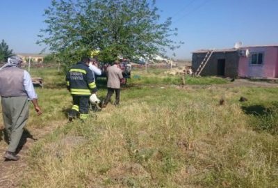 Yangın bir aileyi yok etti