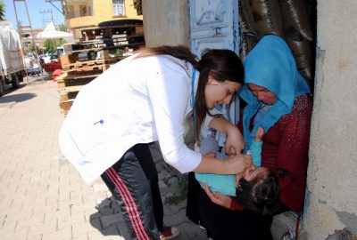 Siverek’te Çocuk Aşısı Başlandı