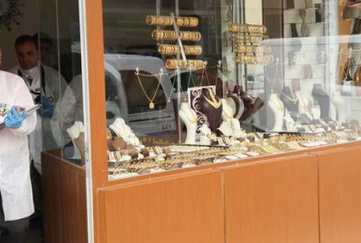 Çarşafla kuyumcu soygunu girişimi