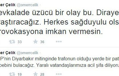 Bakanı Çelik’ten Patlamaya İlişkin Açıklama