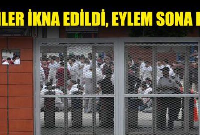 İşçiler ikna edildi, eylem sona erdi