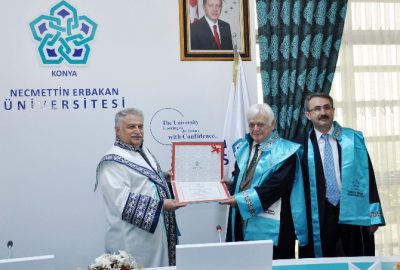 NEÜ’de Mehmet Genç’e Fahri Doktora Unvanı Verildi