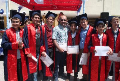 Erzincan Cumhuriyet Ortakulunda Mezuniyet Sevinci