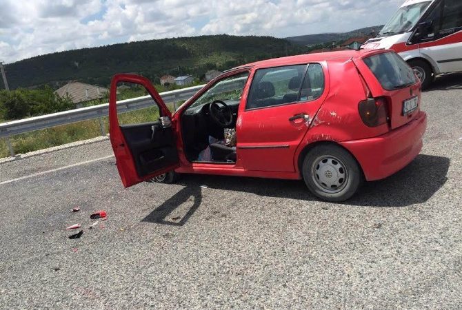 Konya’nın Hüyük ilçesinde kontrolden çıkan otomobilin takla atarak karşı şeride
