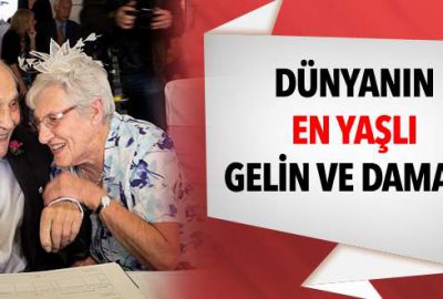 Dünyanın en yaşlı gelin ve damadı