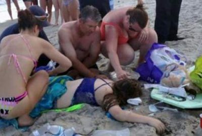 Köpekbalığı 2 kol kopardı!