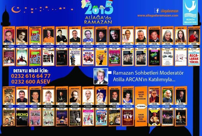 Ramazan ayı İzmir’in Aliağa ilçesi 18 Haziran perşembe günü başlayıp