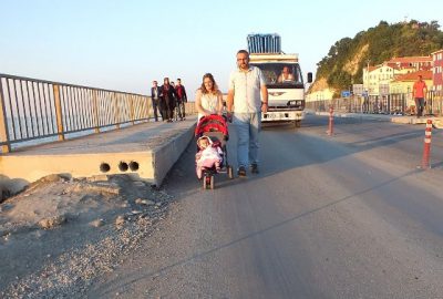 İnebolu’daki Yeni Köprü Tehlike Saçıyor