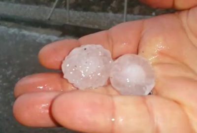 Amasya’ya Ceviz Büyüklüğünde Dolu Yağdı