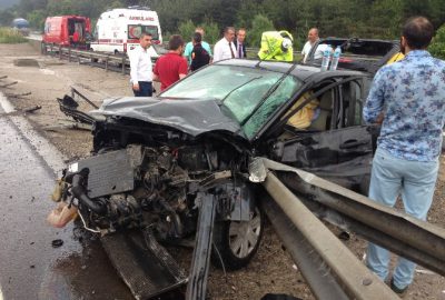 Bolu’da Trafik Kazası: 1 Yaralı