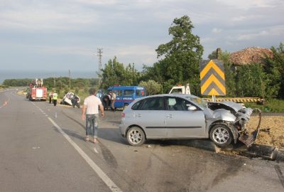 Sinop’ta Trafik Kazası: 4 Yaralı