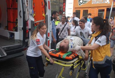 Efeler’de Elektrikli Bisiklet Kazası: 1 Yaralı