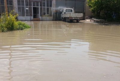 Afyonkarahisar’da bugün öğleden sonra yağan 10 dakikalık şiddetli sağanak yağış