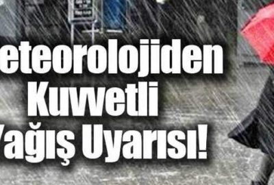 Meteoroloji Genel Müdürlüğü, kuvvetli yağışlara karşı vatandaşları uyardı. Meteoroloji İşleri