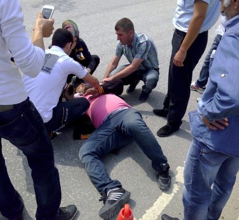 Bilecik’in Vezirhan beldesinde yaşanan bir trafik kazasında yaralanan vatandaş, sağlık