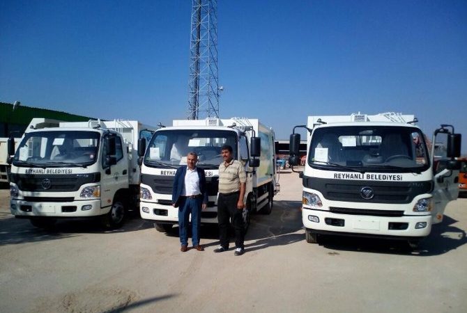 Hatay’ın Reyhanlı belediyesi Temizlik İşleri Müdürlüğü envanterine 5 adet yeni