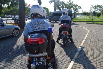 Salihli Belediyesi Zabıta Müdürlüğü bünyesinde oluşturulan motorlu trafik zabıta ekibi