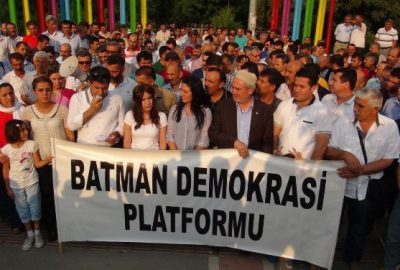 Batman’da IŞİD terör örgütünün Kobani’ye yönelik yapılan saldırılar basın açıklamasıyla