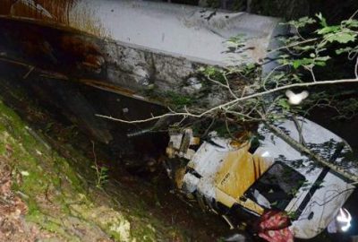 Samsun’un Bafra ilçesinde şeker pancarı melası yüklü tankerin 40 metrelik