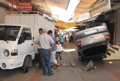 Aydın’ın Efeler İlçesi ayakkabıcılar çarşısı olarak bilinen kapalı çarşıda bir