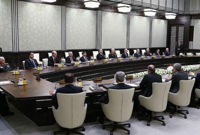 Milli Güvenlik Kurulu, Cumhurbaşkanı Recep Tayyip Erdoğan'ın başkanlığında toplandı.