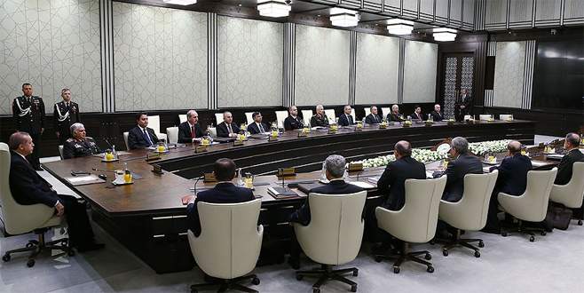 Milli Güvenlik Kurulu, Cumhurbaşkanı Recep Tayyip Erdoğan'ın başkanlığında toplandı.