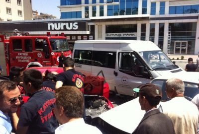 Kayseri’de meydana gelen trafik kazasında iki kişi yaralandı.
